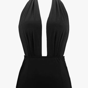 COCOSHIP Black  Retro Swimsuit NWT